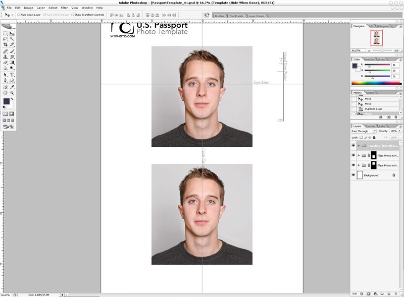how to print a 2x2 passport photo